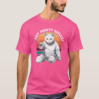 Fechtspiel Gamer Fechter Sport Lustige Sprüche Ges T-Shirt