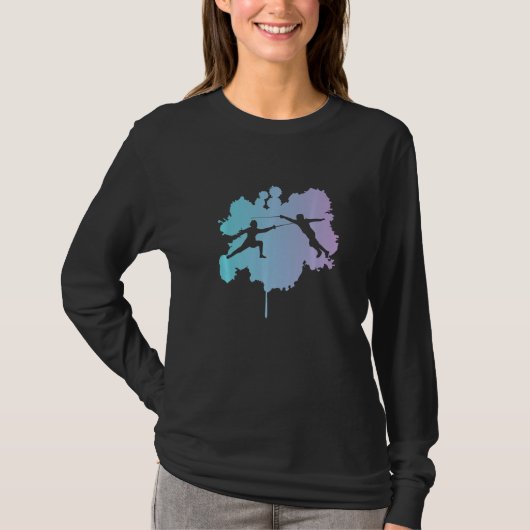 Fechtsport Fechter Kampf Premium T-Shirt (Vorderseite)