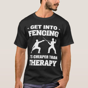 Fechtsport Fechter retro T-Shirt