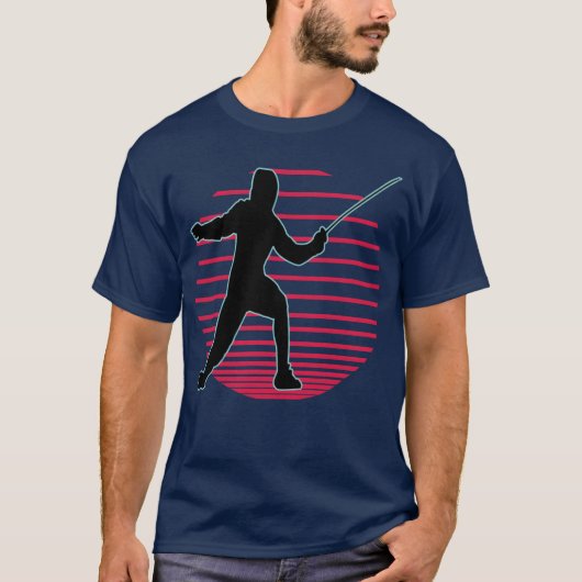 Fechtsport Fechtgeschenk T-Shirt (Vorderseite)