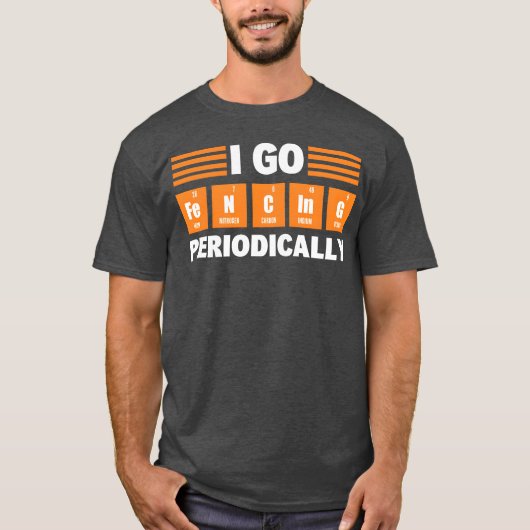 Fechtsport Schwertkämpfer Freund T-Shirt (Vorderseite)