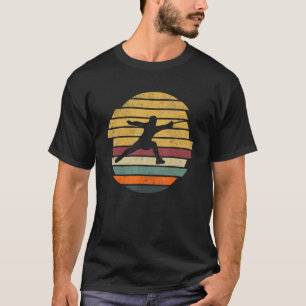 Fechtsport Vintage Zaun Schwerter Fechter T-Shirt