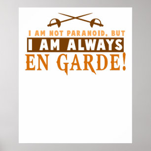 Fechtsportler Florett, Säbel, Degen Wettbewerb Gi Poster