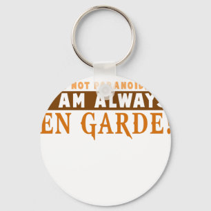 Fechtsportler Florett, Säbel, Degen Wettbewerb Gi Schlüsselanhänger