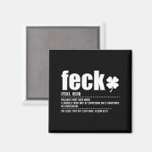 Feck Definition Lustige Irische Sprüche Irisches K Magnet (Vorderseite/Rückseite)