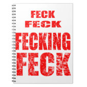 Feck Feck fecking Feck Notizblock (Vorderseite)