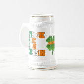 Feck Me I'm Irish Bierglas (Vorderseite Links)