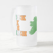 Feck Me I'm Irish Mattglas Bierglas (Vorderseite Links)
