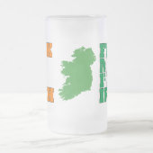 Feck Me I'm Irish Mattglas Bierglas (Mittel)