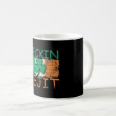Feckin Eejit Ireland Irish Slang flag Irland Kaffeetasse (VorderseiteRechts)