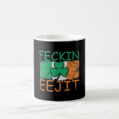 Feckin Eejit Ireland Irish Slang flag Irland Kaffeetasse (Mittel)