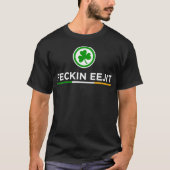 Feckin Eejit Kleeblatt Irish Flag T-Shirt (Vorderseite)