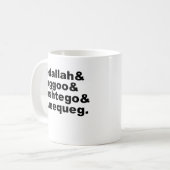 Fedallah Daggoo Tashtego Queequeg | Moby Dick Kaffeetasse (Vorderseite Links)