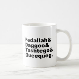Fedallah Daggoo Tashtego Queequeg | Moby Dick Kaffeetasse