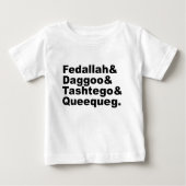 Fedallah Daggoo Tashtego Queequeg | Moby Dick Pals Baby T-shirt (Vorderseite)