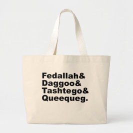 Fedallah Daggoo Tashtego Queequeg | Moby Dick Pals Jumbo Stoffbeutel