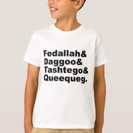 Fedallah Daggoo Tashtego Queequeg | Moby Dick Pals T-Shirt