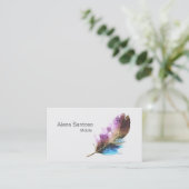 Feder-Aquarell Visitenkarte (Stehend Vorderseite)