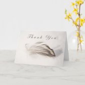 Feder auf dem Schnee Karte (Gelbe Blume)