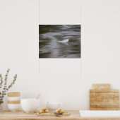 Feder auf dem Wasser Poster (Küche)