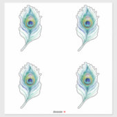 Feder Aufkleber (Blatt)