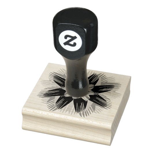Feder-Blumen-Stempel  Gummistempel (Stempel)