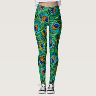 Feder der Pfau-Leggings Leggings