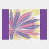 Feder digitales Design Geschenkpapier Set (Vorderseite 3)