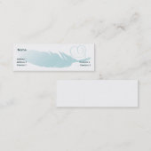 Feder - dünn mini visitenkarte (Vorne/Hinten)