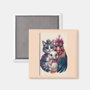 Feder-Fell-Familien-Feiertags-Wiedervereinigungs-T Magnet