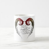 Feder-Herzscripture-Tasse Kaffeetasse (Mittel)