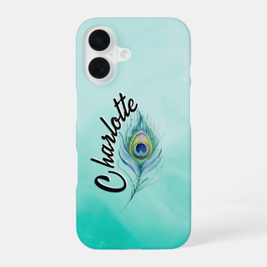 Feder iPhone 16 Hülle (Rückseite)