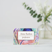 Feder-Kunst-berufliche Geschäfts-Karte Visitenkarte (Stehend Vorderseite)