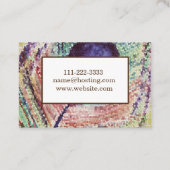 Feder-Kunst-berufliche Geschäfts-Karte Visitenkarte (Rückseite)