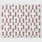 Feder-Kunst Geschenkpapier (Flach)