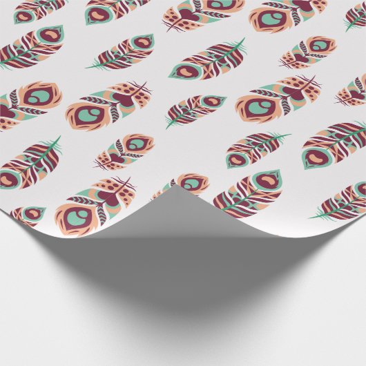 Feder-Kunst Geschenkpapier (Ecke)