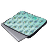 Feder Laptopschutzhülle (Vorne Knopf)