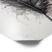 Feder - Lila Fotodruck (Ecke)