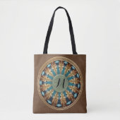 Feder-Mandala-Tasche Tasche (Vorderseite)