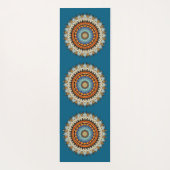 Feder Mandala Yoga Mat Yogamatte (Rückseite)