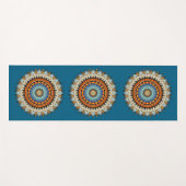 Feder Mandala Yoga Mat Yogamatte (Vorderseite (Horizontal))