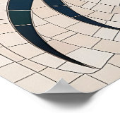 Feder-Mosaik - Dekorativer Vogel Poster (Ecke)