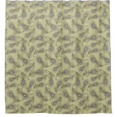 Feder-Muster Duschvorhang (Vorderseite)