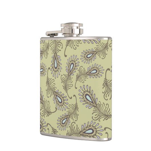 Feder-Muster Flachmann (Links)