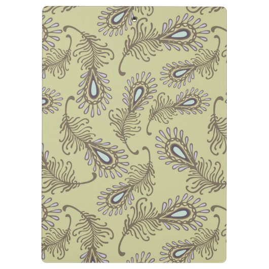 Feder-Muster Klemmbrett (Rückseite)