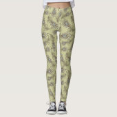 Feder-Muster Leggings (Vorderseite)