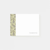 Feder-Muster Post-it Klebezettel (Vorderseite)