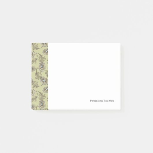 Feder-Muster Post-it Klebezettel (Vorderseite)