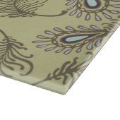 Feder-Muster Schneidebrett (Ecke)