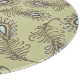 Feder-Muster Schneidebrett (Ecke)